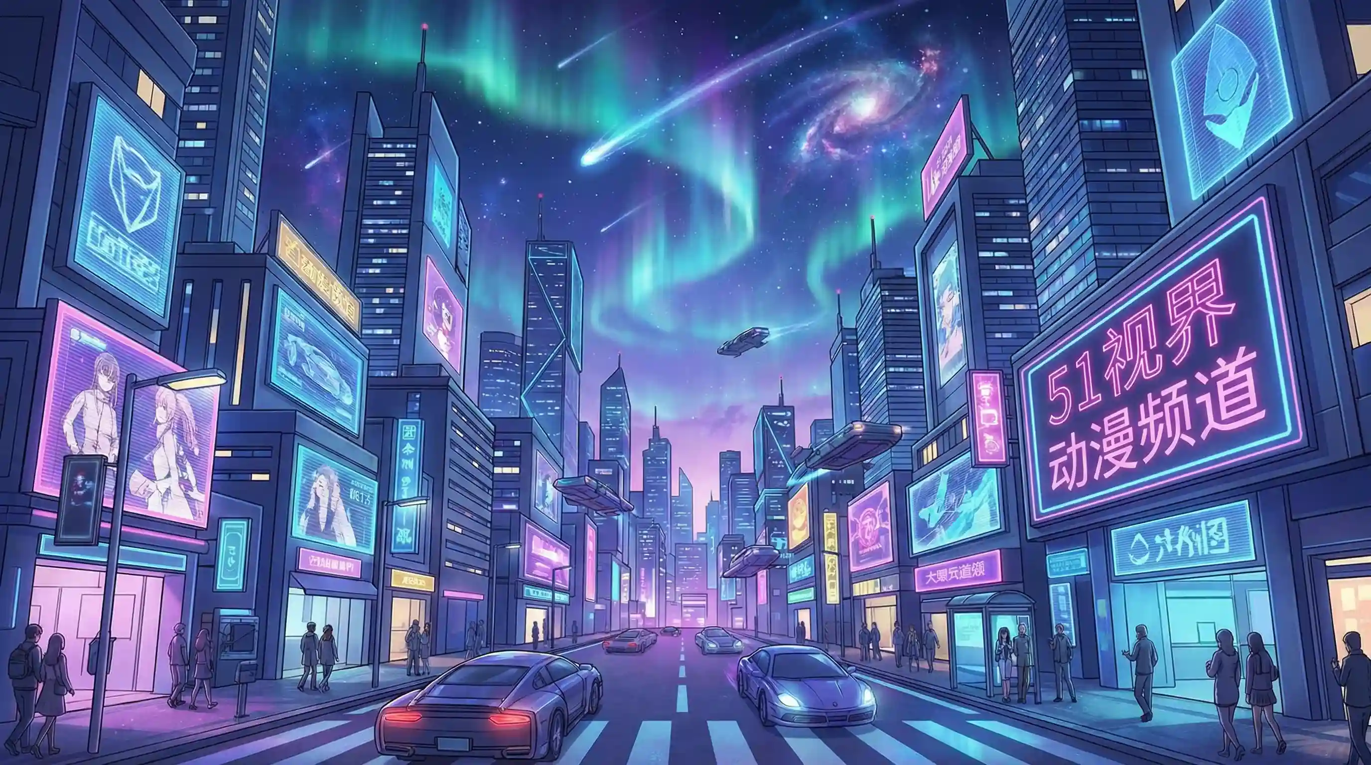 日式动漫风格城市夜景 - 51短视频 动漫推荐